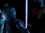 Asian beauty and black men dance