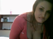 Horny bosnian busty slut teases on webcam